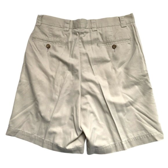 John W. Nordstrom | Mens Smartcare Beige Pleated Shorts Size 44W - Picture 3 of 9